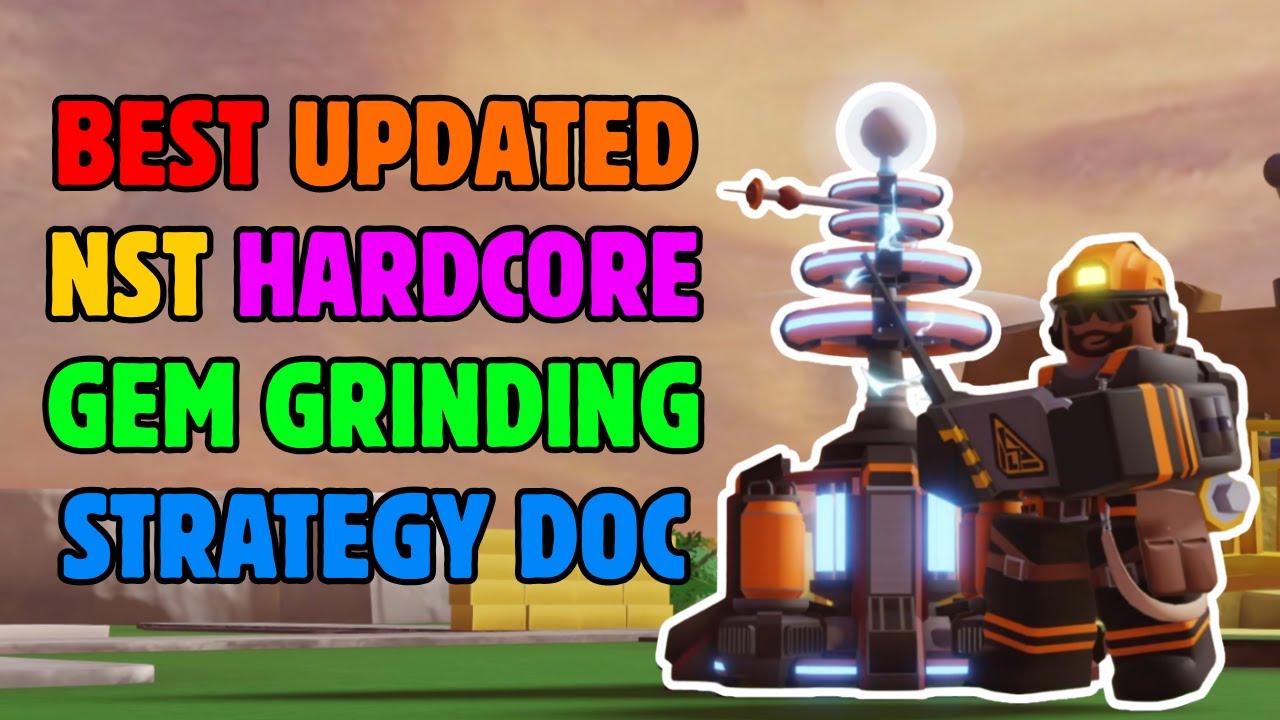 THE EASIEST AND FASTEST UPDATED NST HARDCORE GRINDING STRATEGY | 560+ GEMS PER HOUR | Roblox TDS