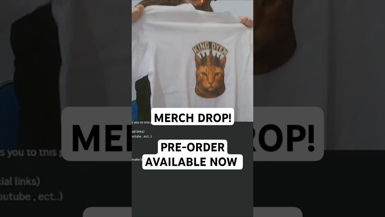 PRE-ORDER AVAILABLE NOW Link in bio #merchdrop #kingoyen #streamer #nomadicbule