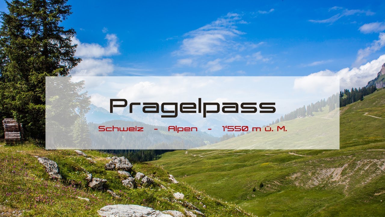 Fahrt &uuml;ber den Pragelpass mit dem Motorrad