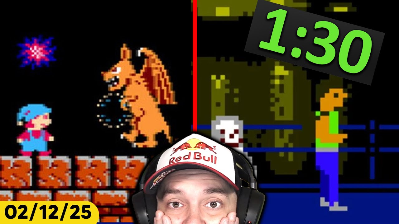 Reacting to World Record Speedruns of UNBEATABLE Retro Games