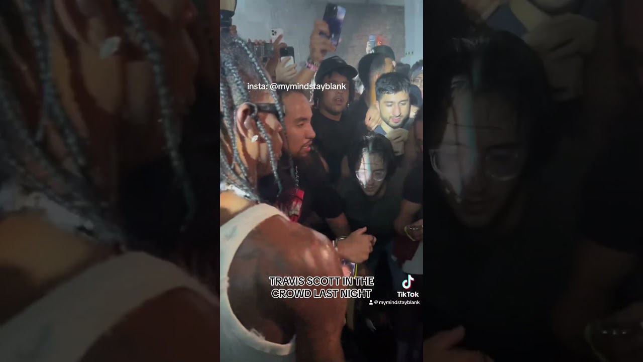 Travis Scott Jumps Into Crowd