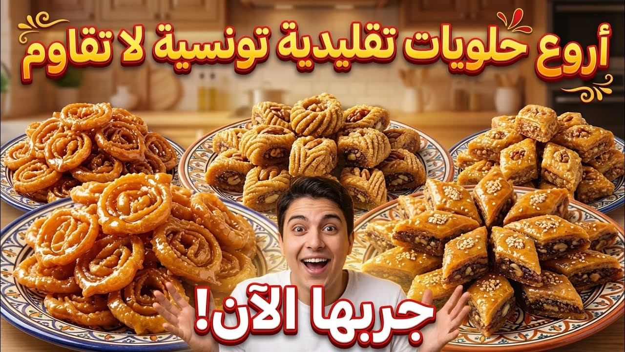 أروع حلويات تقليدية تونسية لا تقاوم!! #مطبخ #طبخ #مطبخ_ليلى 