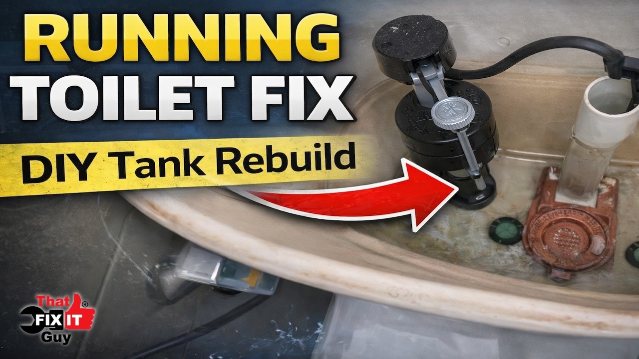 Stop a Running Toilet for Good | Complete Toilet Tank Rebuild DIY