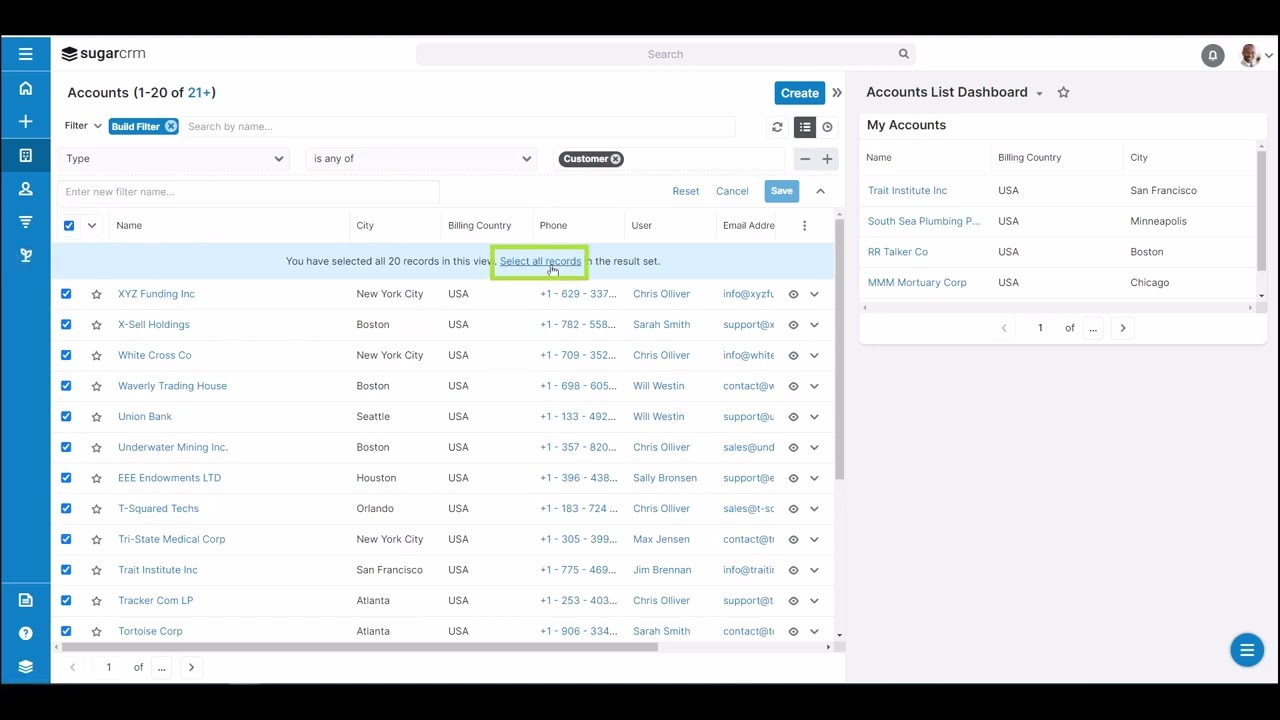 How to Export Records in SugarCRM v13.0 | SugarU Tutorial