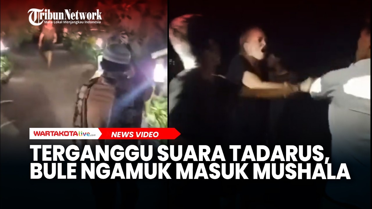 Terganggu Suara Tadarus, Wanita Bule Ngamuk Bawa P4r4ng ke Mushala