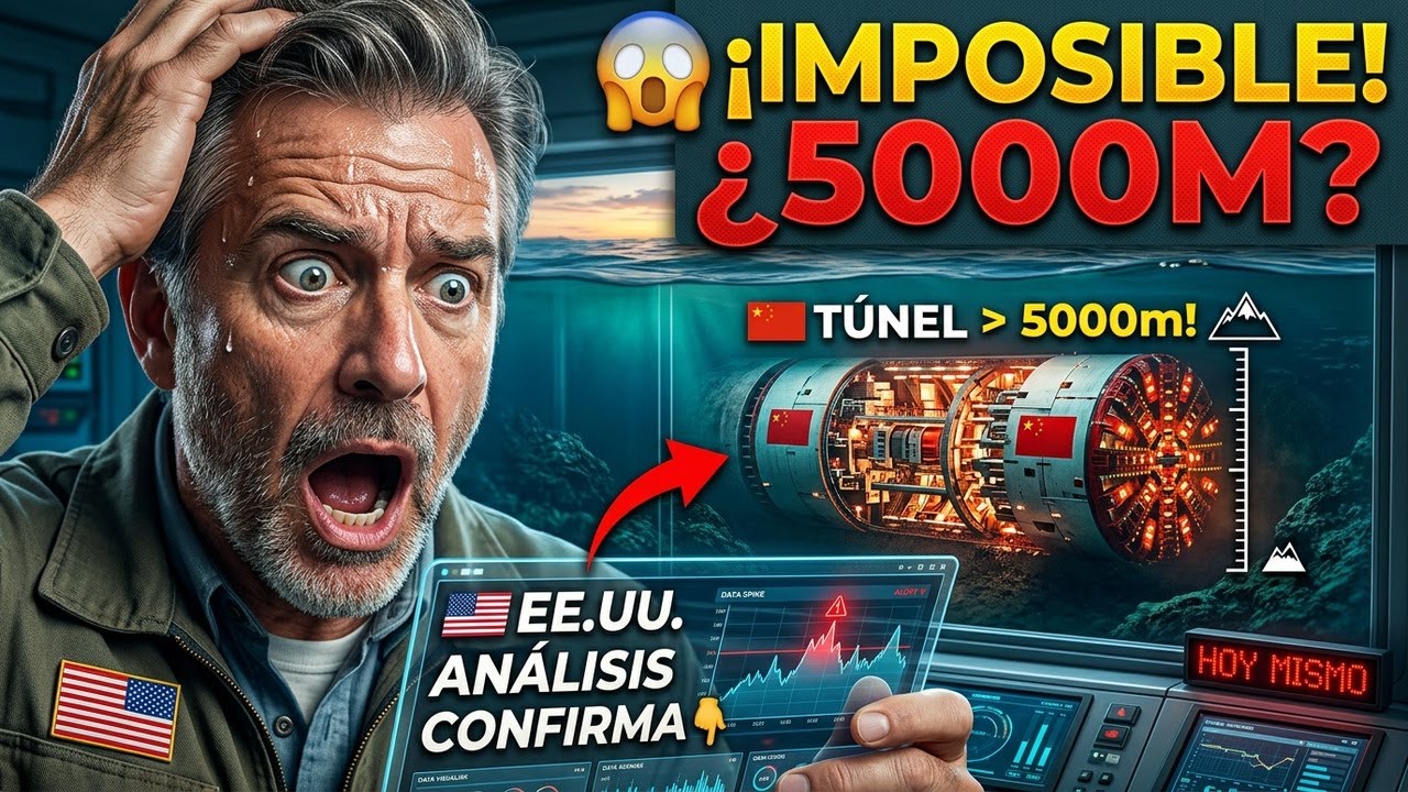 Como CHINA construye TUNELES submarinos de ➕ de 5000 metros! ingenieros de EEUU quedan sorprendidos!