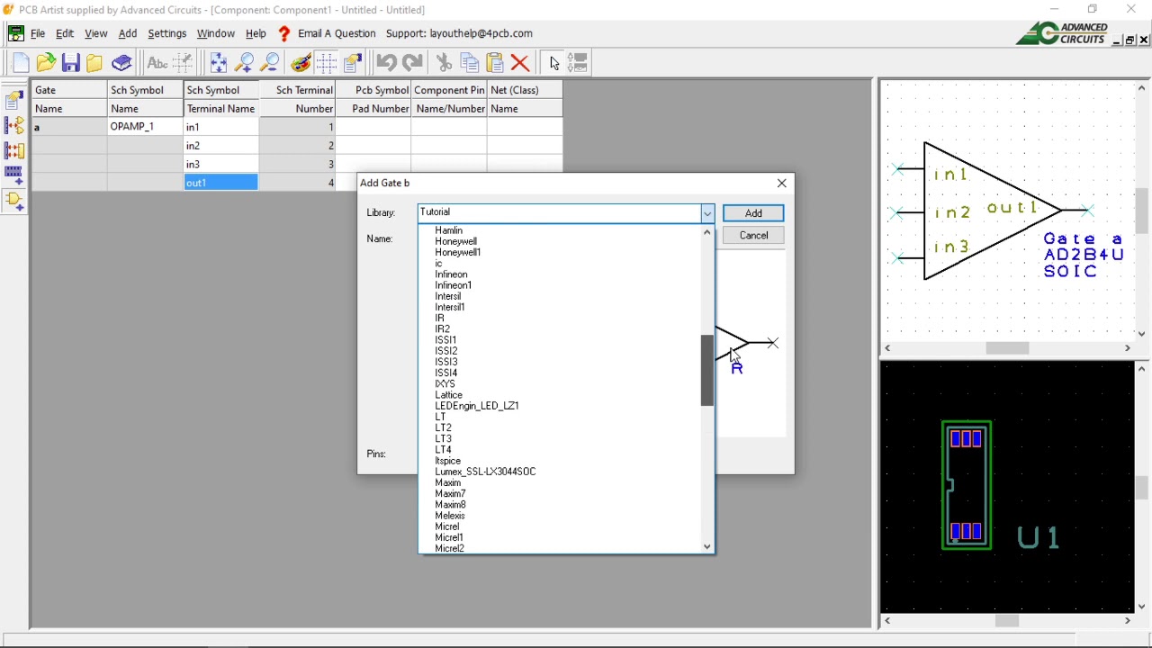 PCB Artist Library Creation Part 3 Component Symbol