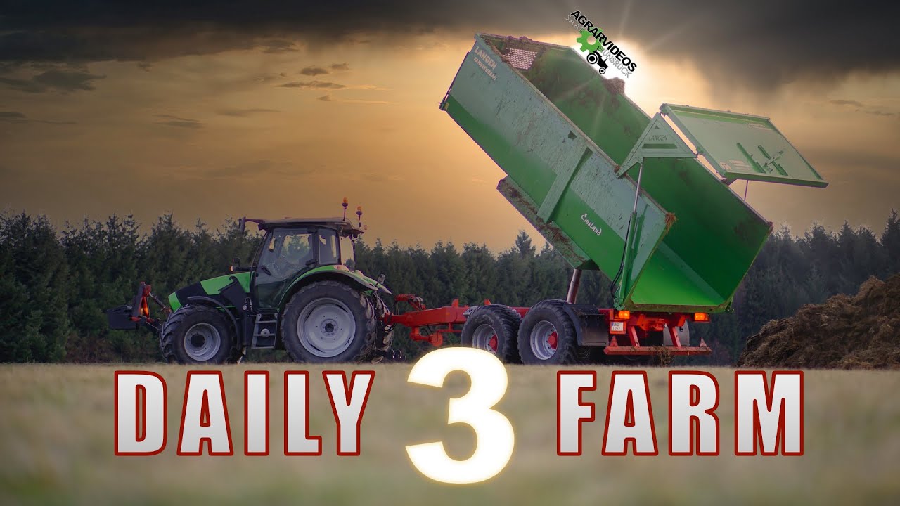 DAILY FARM #3 | Mist fahren mit Deutz Agrotron & Langen Muldenkipper #Landwirtschaft​