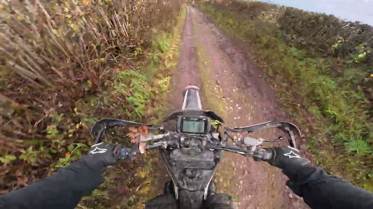 Weekend away exploring green lanes with friends in the Shropshire Hills on my Honda CRF450RX.