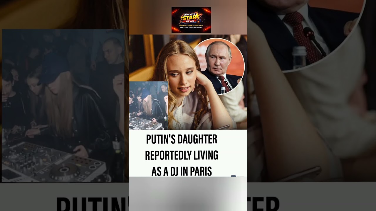 Putin's daughter reportedly living as a DJ in Paris 🎧🇫🇷