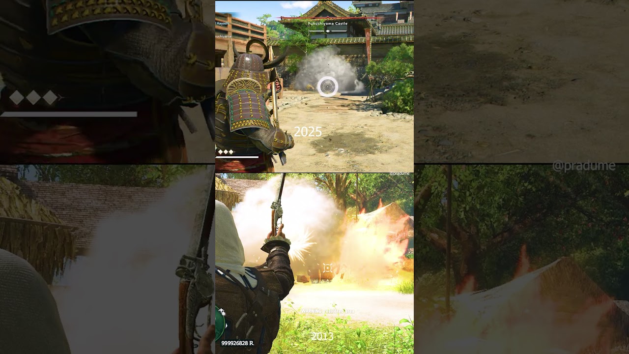 Effects Of Ac Shadows and Ac Black Flag #shorts #assassinscreed