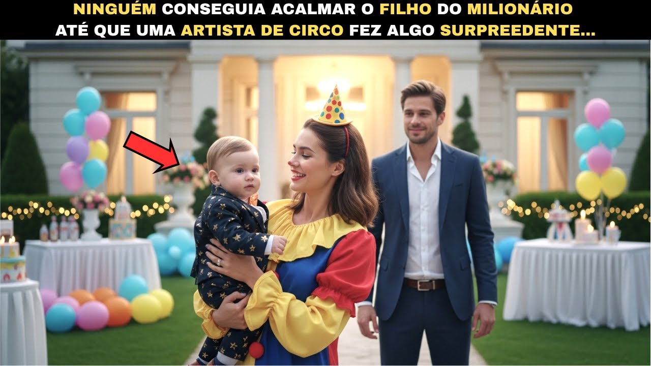 NINGUÉM CONSEGUIA ACALMAR O FILHO DO MILIONÁRIO… ATÉ QUE UMA ARTISTA DE CIRCO FEZ ALGO SURPREEDENTE!