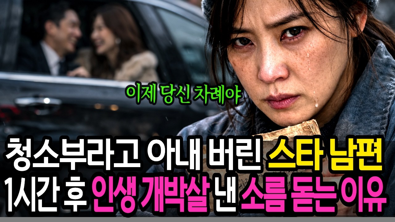 청소부라고 아내 버린 스타 남편, 1시간 후 재벌 회장이 아내 앞에 무릎 꿇자 벌어진 일