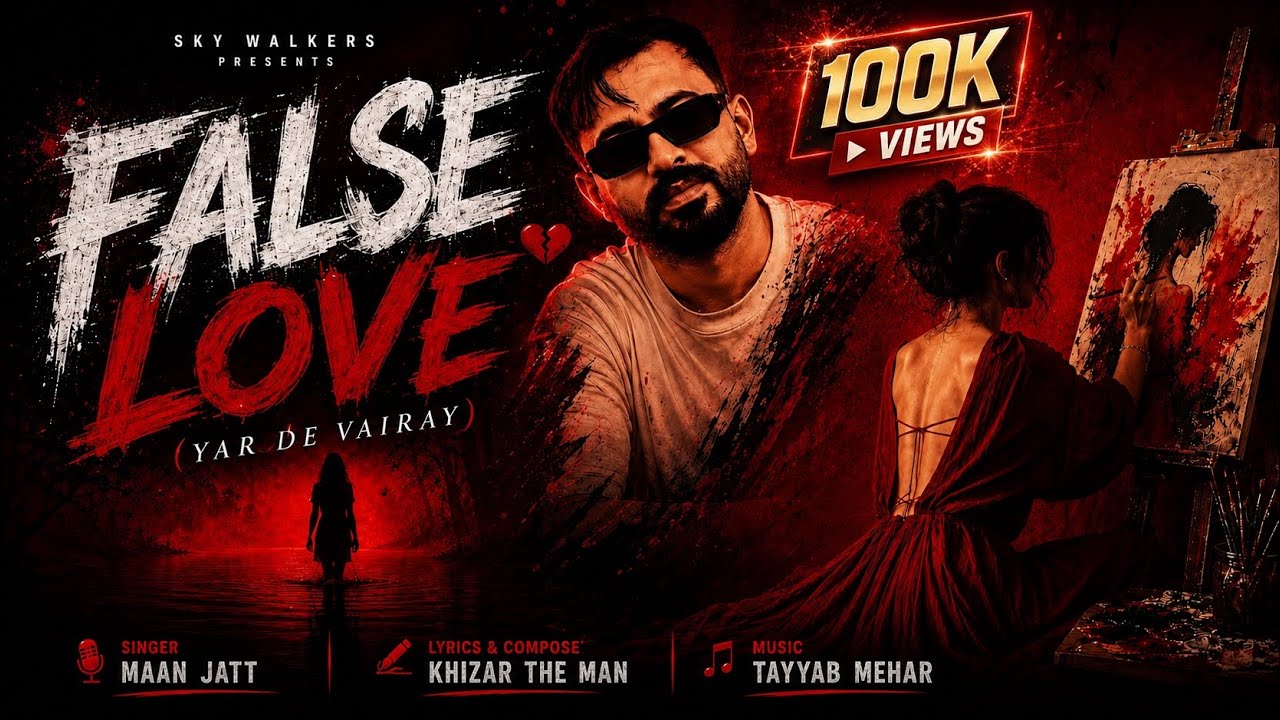 False Love (Official Video ) Maan Jatt | Khizar The Man | Mai nahi man da ke pyar v jhota ho sakda .