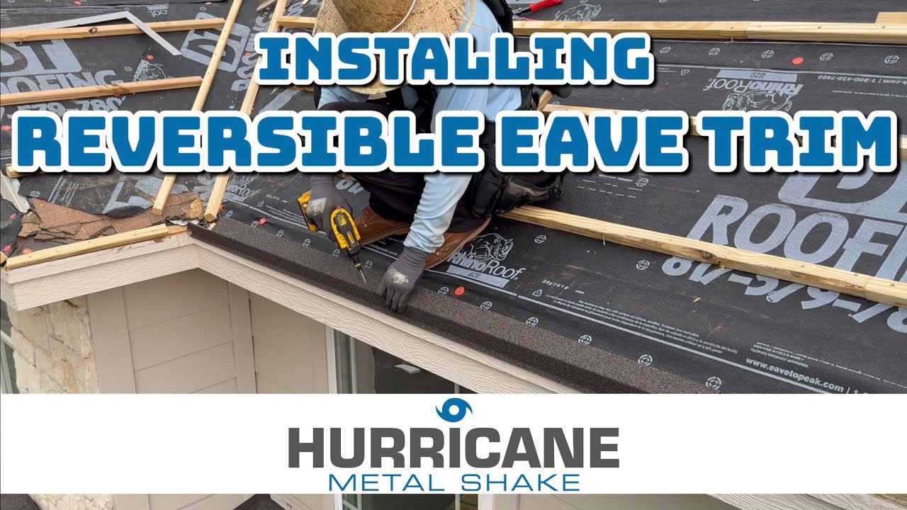 Reversible Eave Trim *LIVE INSTALL* Hurricane Metal Shake 