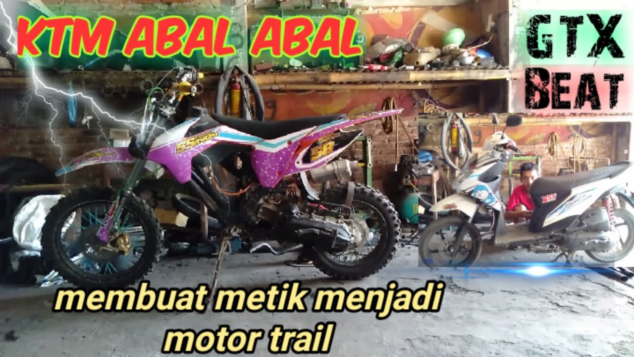 Honda beat di jadikan motor trail keren juga
