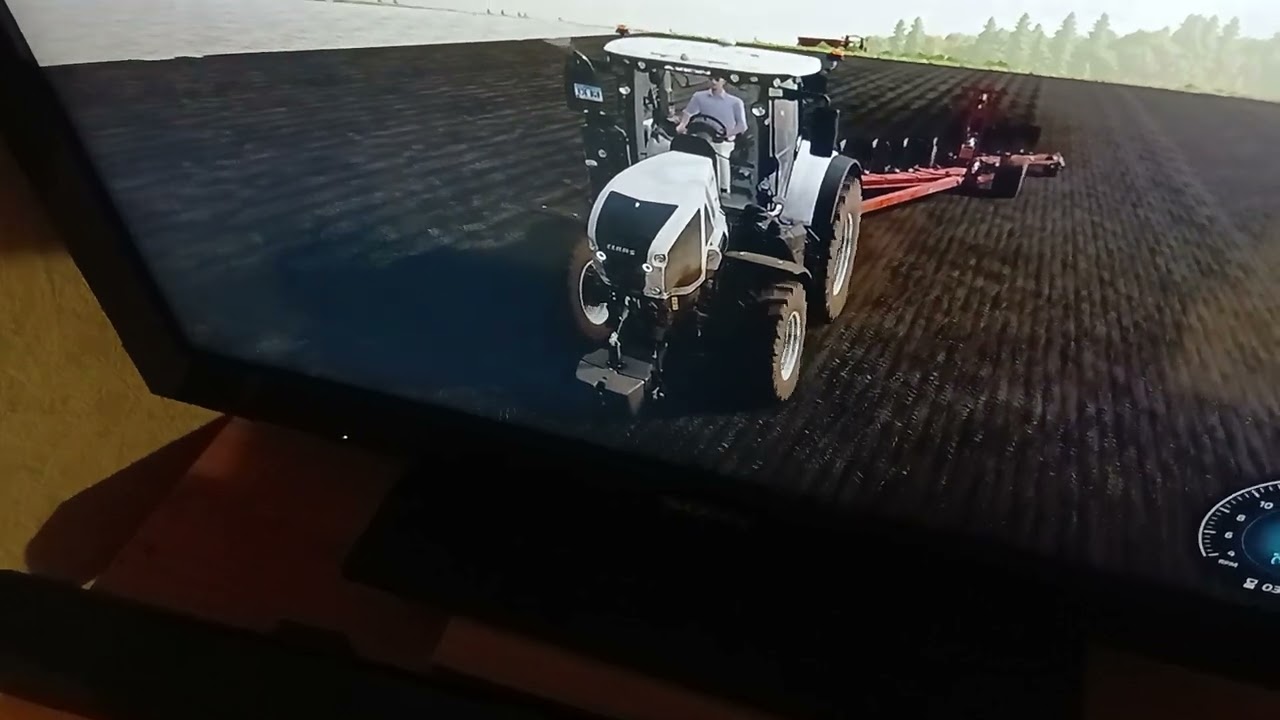 Christophe aube  claas  950 axion  au  labourage 