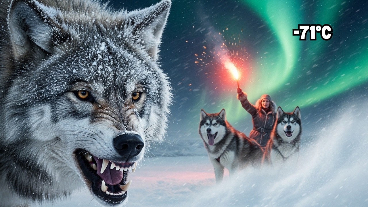 Unbelievable! Elderly Woman Protects 60 Bison From 1000 Wolves!