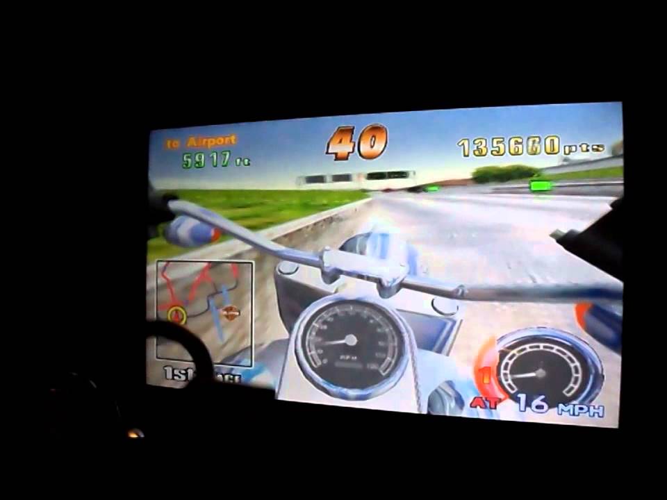 Harley Davidson Deluxe Arcade Motorcycle Game.