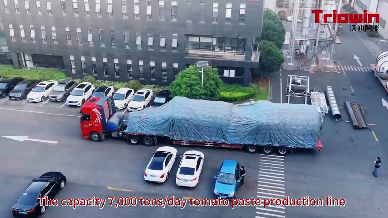 7,000 tons/day tomato paste production line  was contracted, designed, built and shipped to Xinjiang