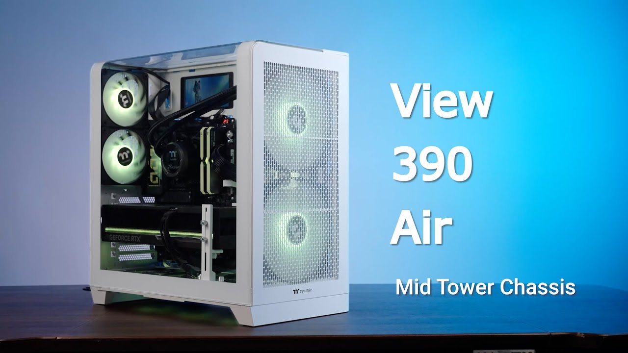 Thermaltake Science – View 390 Air Mid Tower Chassis System & Thermal testing