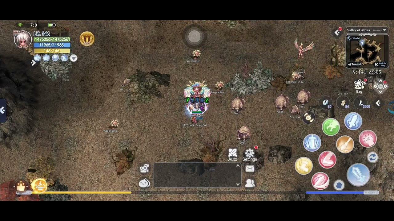 The Ragnarok Dragon Knight “ 2 skill AOE 5x5 2sec “ #games #theragnarok #theragnaroksea 