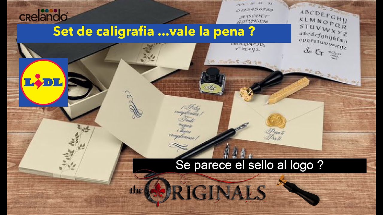 set lidl Crelando de caligrafÍa , vale la pena ?