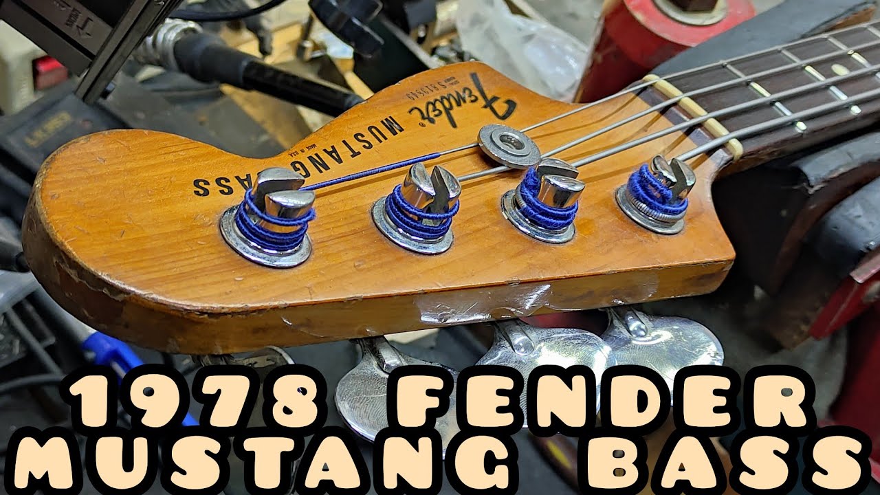 Making Bone Nut Vintage Fender Mustang Bass