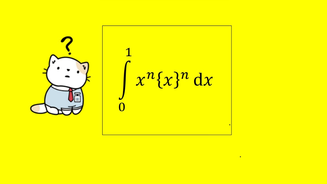Unusual integral!!