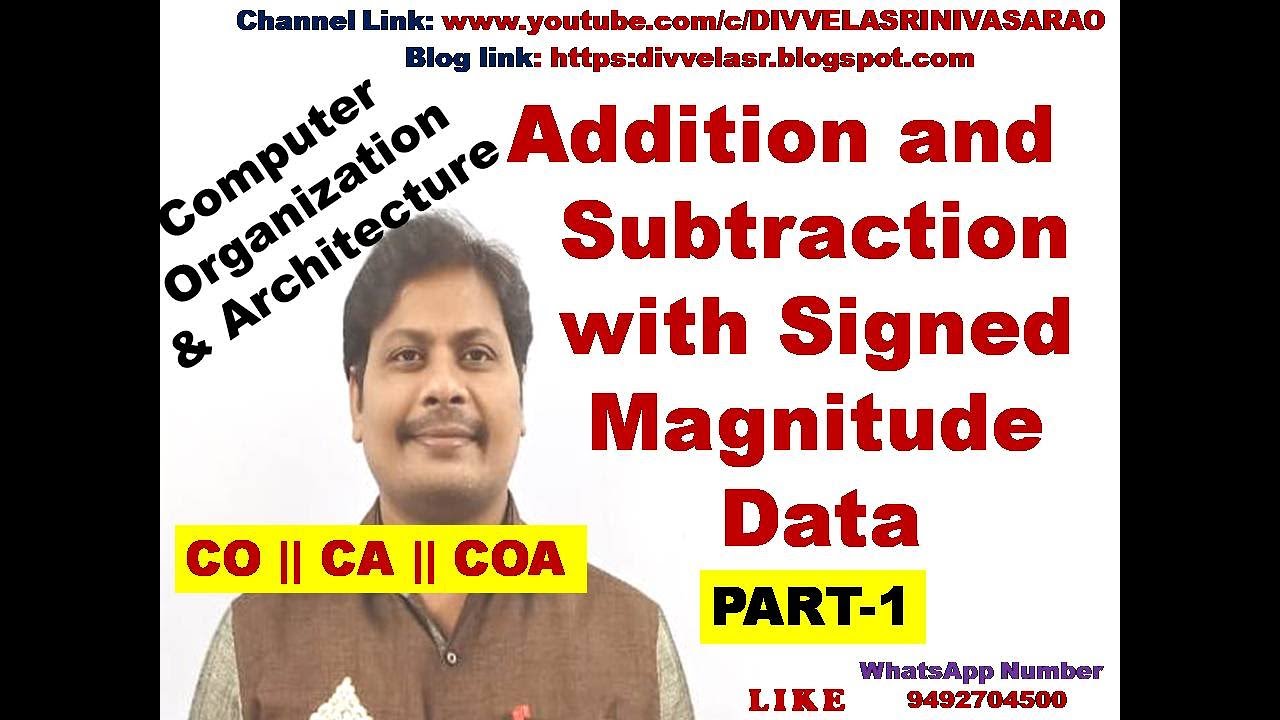 Addition and Subtraction with Signed Magnitude Data || Computer Architecture | Computer Organization