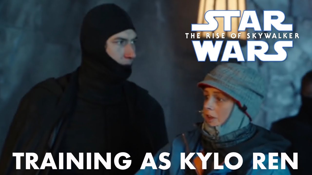 Adam Driver Training As Kylo Ren for The Rise of Skywalker