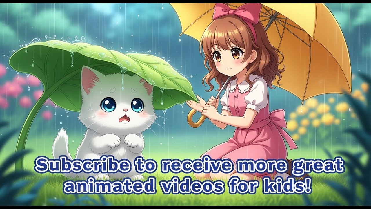 The Little Cat Hides from the Rain 🌧️ | Children's Cartoon - Sweet Adventure