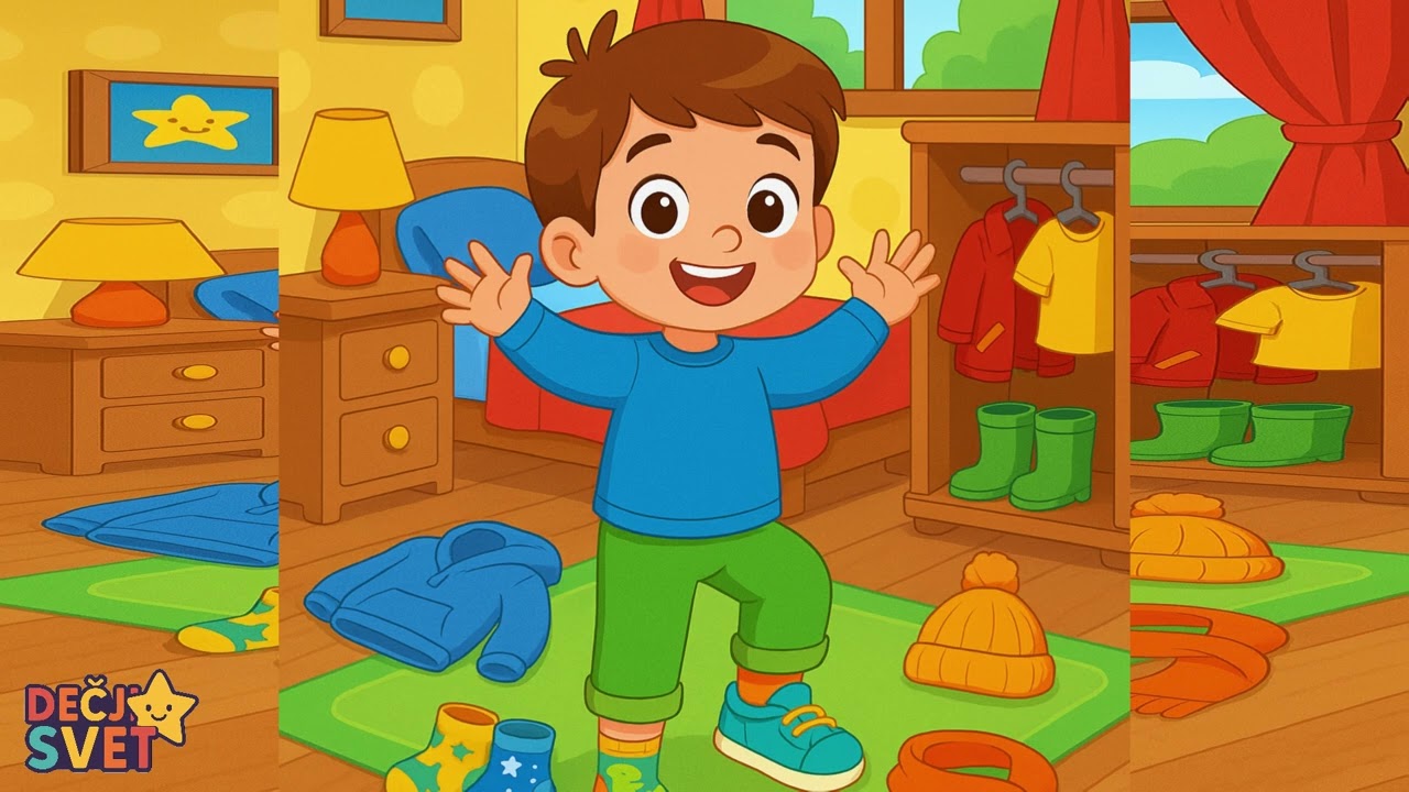 Oblačenje uz pesmu! 👟🎵 | Dečja pesma „Od glave do pete“ | Pesme za decu i učenje oblačenja