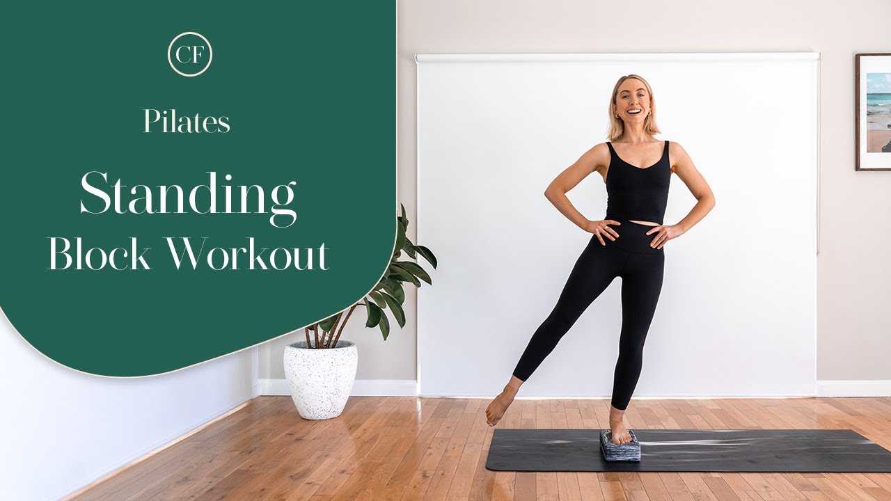 Quick Standing Pilates Workout with a Block
