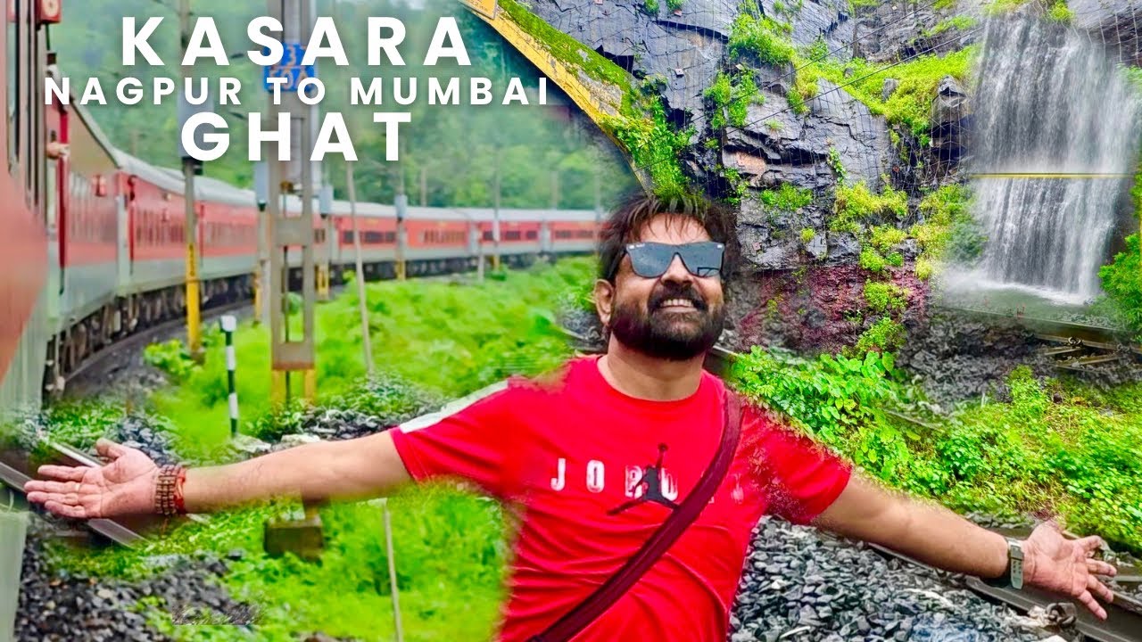 Beautiful Kasara Ghat in Monsoon | Sevagram Express full train journey Nagpur to Mumbai