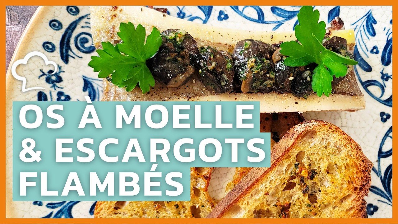 Os à Moelle Rôtis et Escargots Flambé | Recette Food’Cuisine