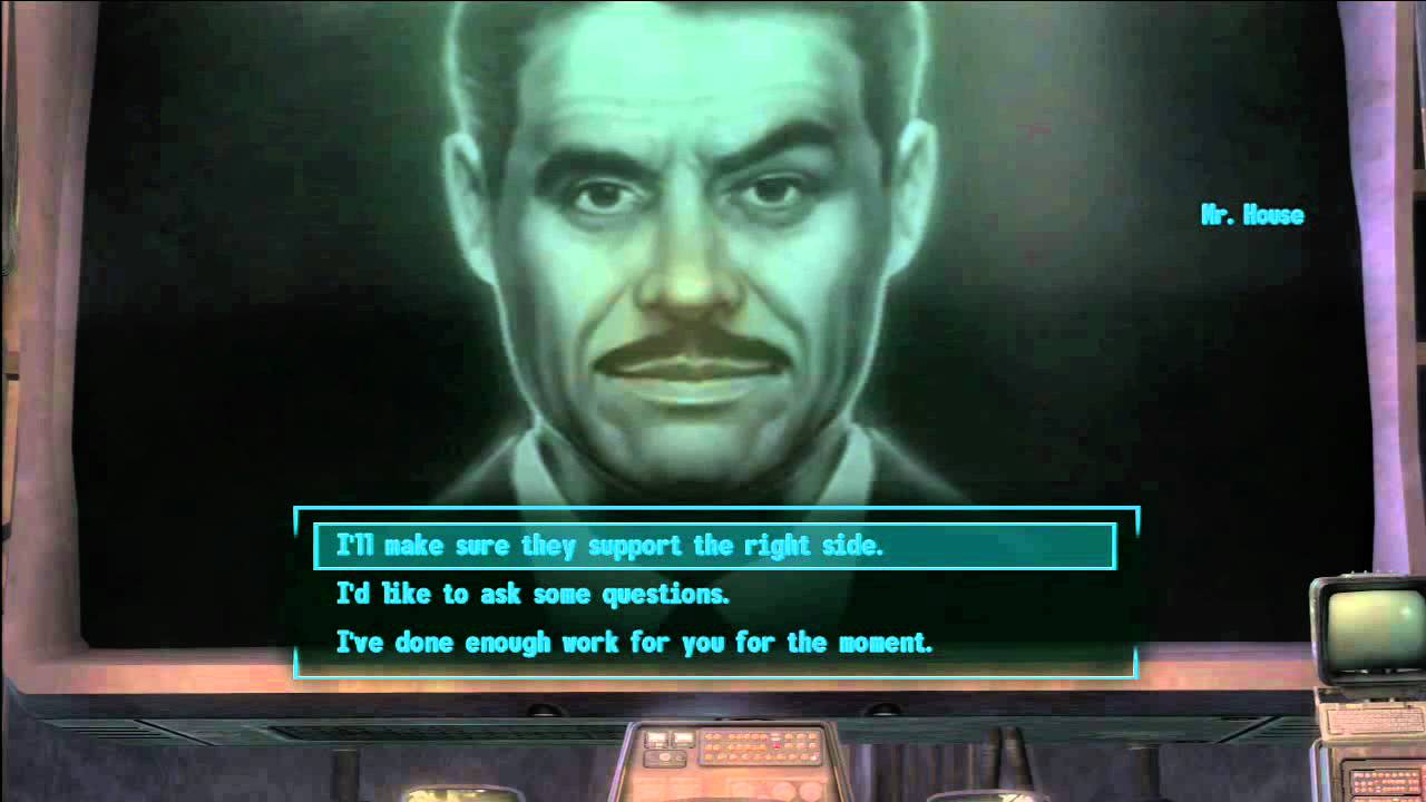 Giving Mr.House the Platinum Chip - Fallout: New Vegas