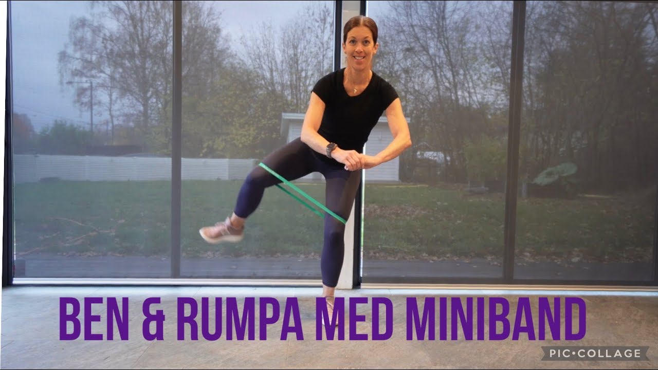 Ben & rumpa I Stående övningar med miniband