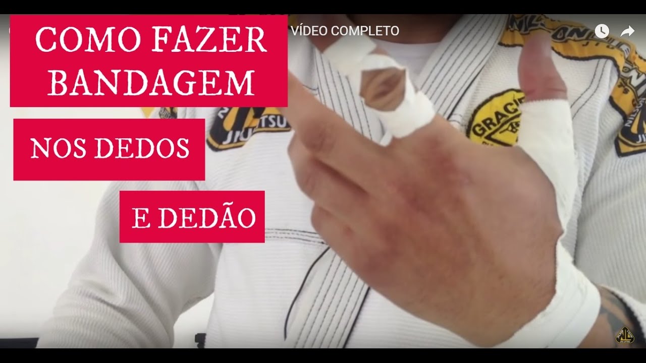Como colocar Esparadrapo nos dedos e dedão - VÍDEO COMPLETO