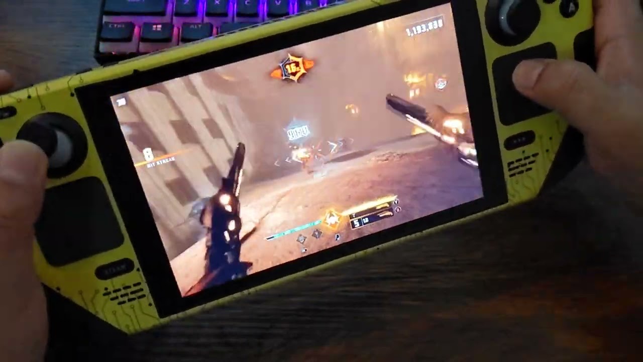 Metal: Hellsinger demo - Steam Deck trackpad + gyro gameplay