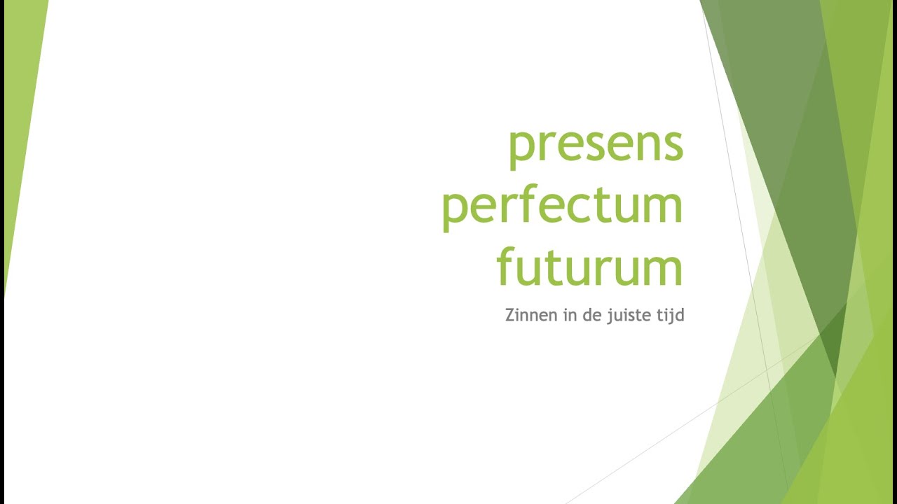 presens - perfectum - futurum NT2 - A2 - B1 #leernederlands #nederlands #nt2 #learndutch