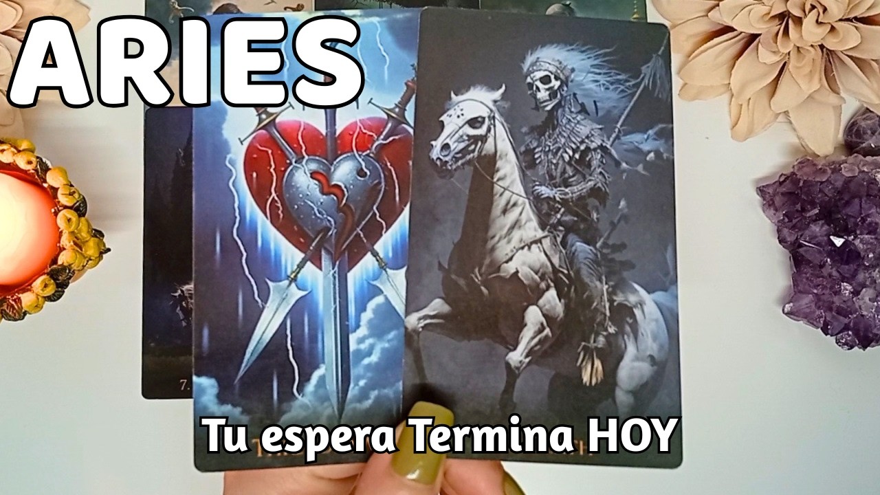 Aries SE ACABÓ LA ESPERA! ⏳🚫 Recibes ese dinero olvidado y hoy celebras! Tarot Amor Hoy
