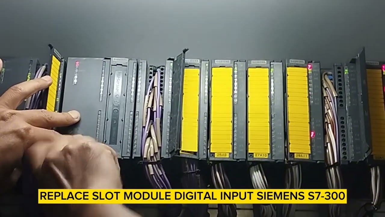 HOW TO REPLACE SLOT MODULE DIGITAL INPUT AND ANALOG INPUT PLC SIEMENS S7-300