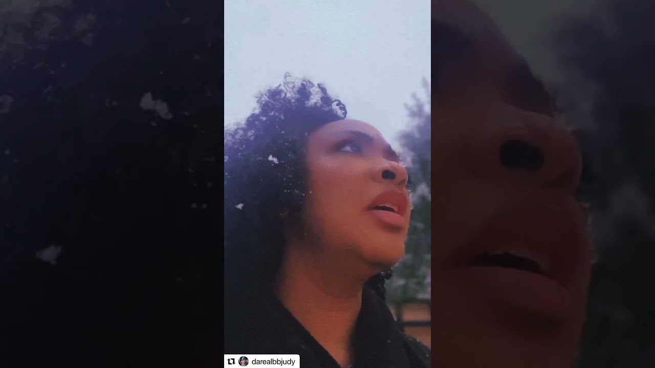 My wife's face!! 😂🌨️ They don't get snow in NOLA!!! @KALEIDOSCOPEHAIRPRODUCTS