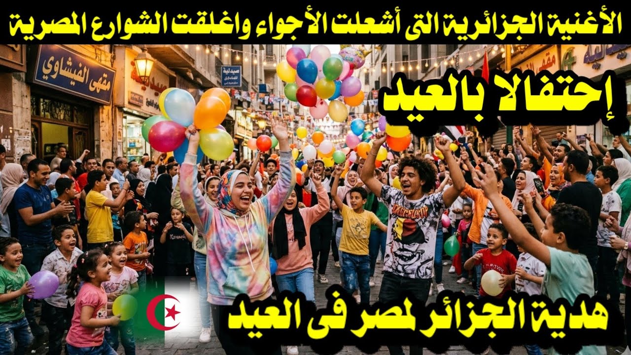 الأغنية الجزائرية التى أشعلت الأجواء واغلقت الشوارع المصرية إحتفالا بالعيد/ هدية الجزائر لمصر بالعيد