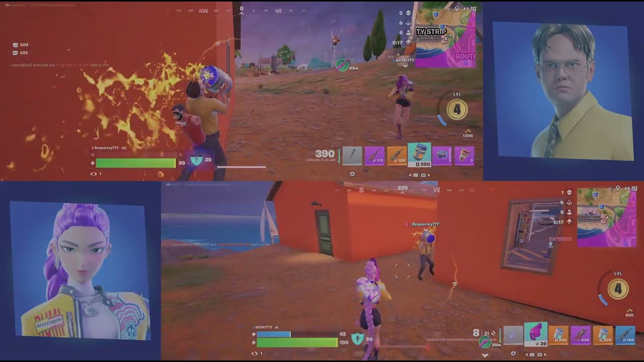 Fortnite kings. Me and my 8 year daughter kicking ass.
