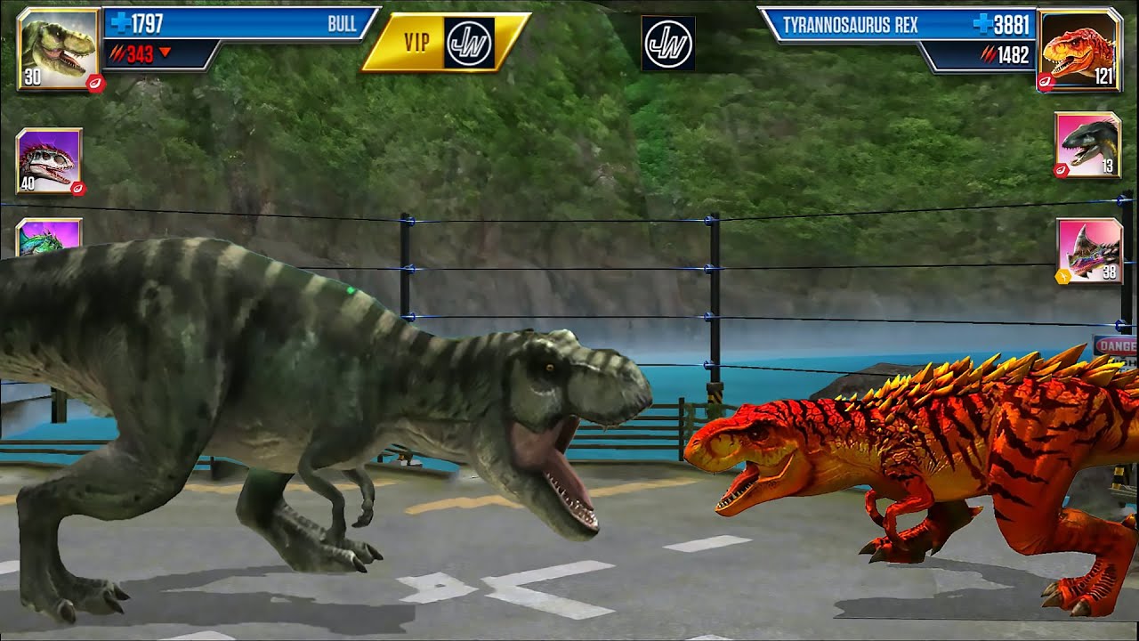 New Bull Dinosaur Destroys T-Rex?! | Jurassic World The Game