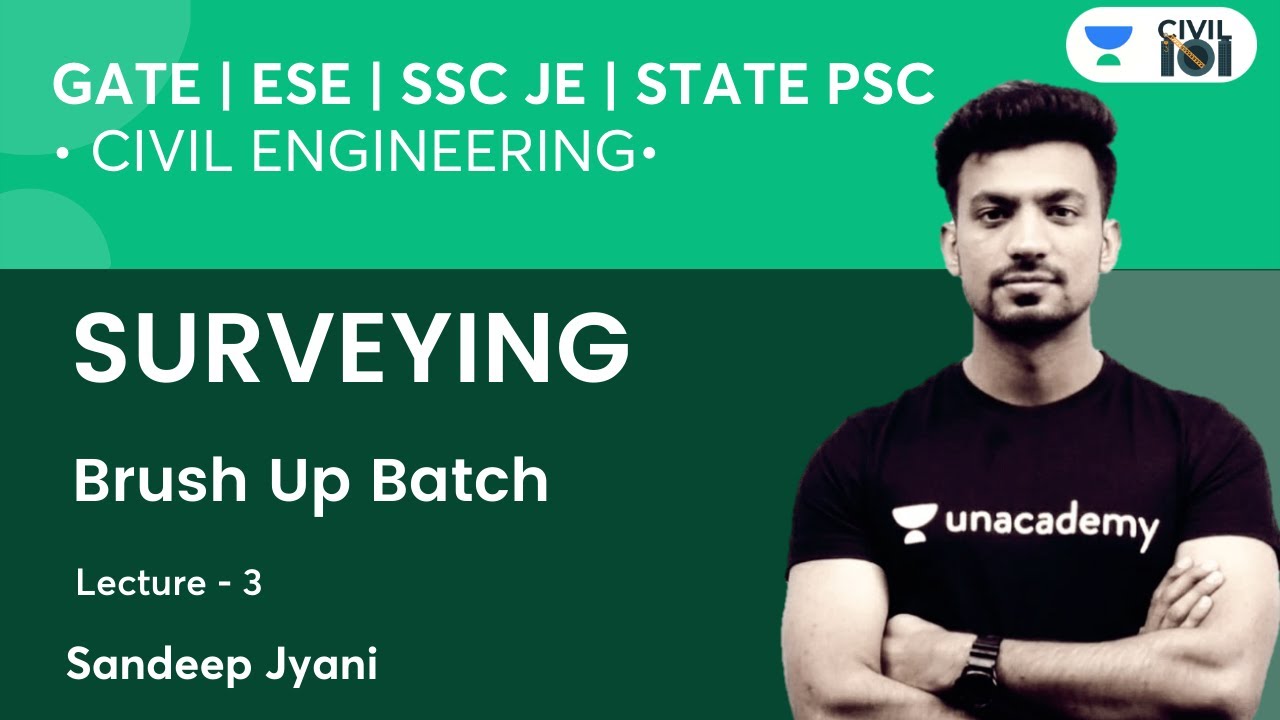 Surveying | Brush Up Batch | Lec - 3 | Civil Engg. | SSC, GATE & ESE | Sandeep Sir
