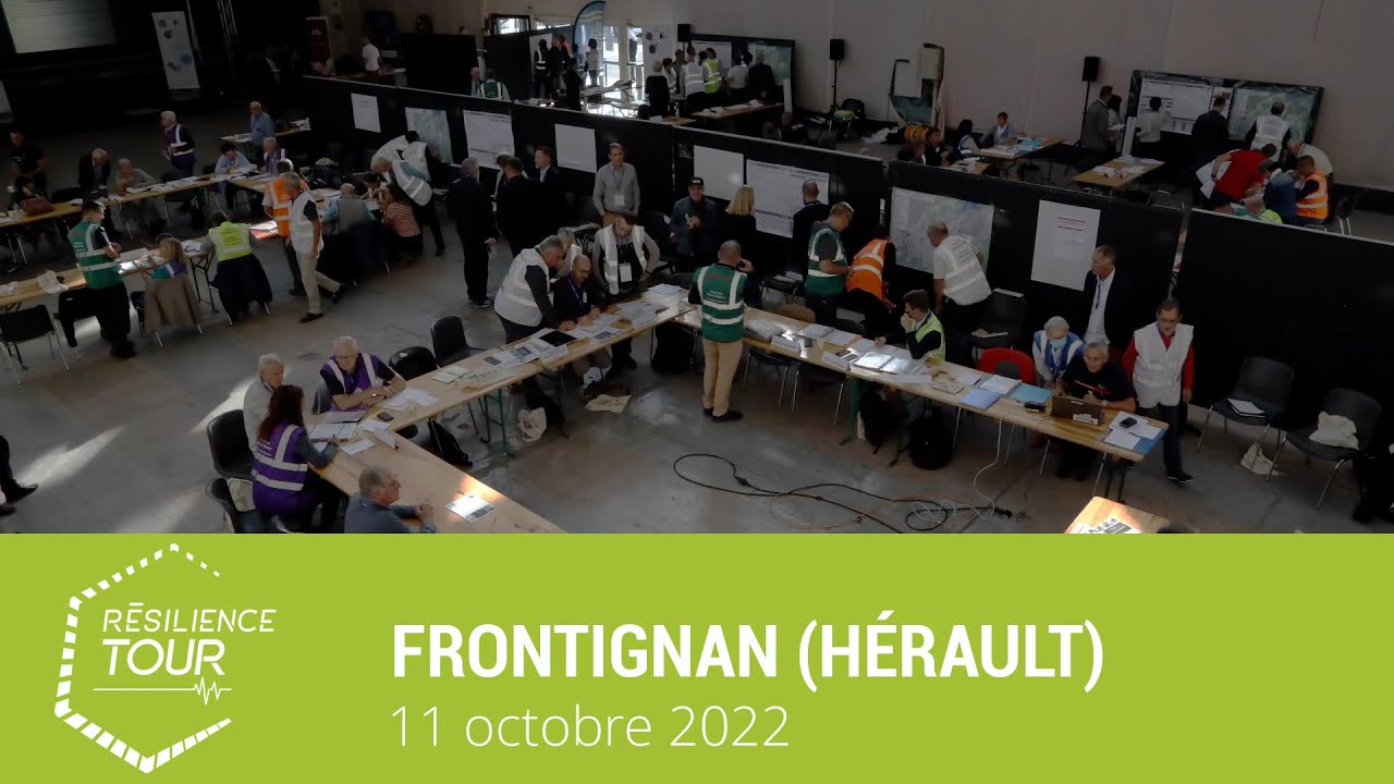 Résilience TOUR 2022 - Étape de Frontignan - Exercice Plan Communal de Sauvegarde (PCS)