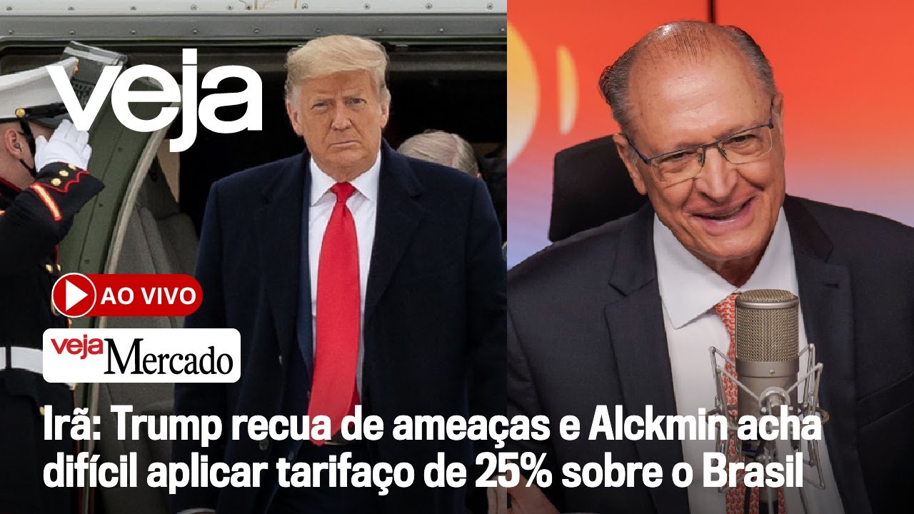 AO VIVO: Irã: Trump recua de ameaças e Alckmin acha difícil aplicar tarifaço de 25% sobre o Brasil